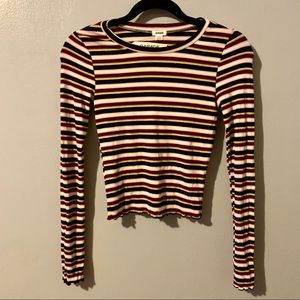 ☀️Garage Clothing Lettuce Edge Long Sleeve Tee